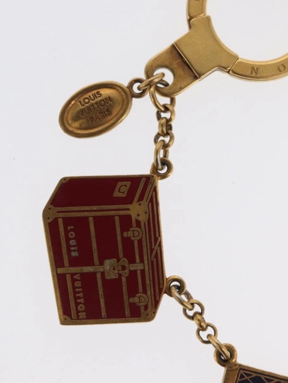 LOUIS VUITTON Porte Cles Chainne Mar Bag Charm metal Gold M66459 LV Auth 169134 - Picture 13 of 15